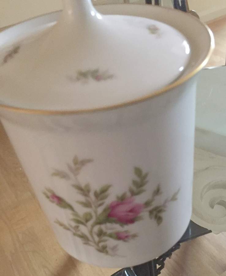 Moss Rose Biscuit Barrel & Lid by Rosenthal - Continental-1