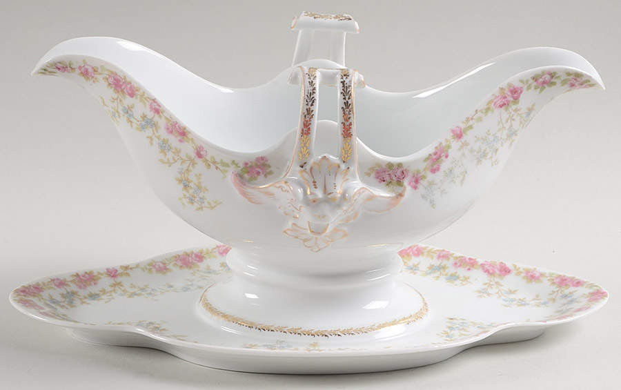 R1217 Gravy Boat with Attached Underplate by Rosenthal - Continental-1