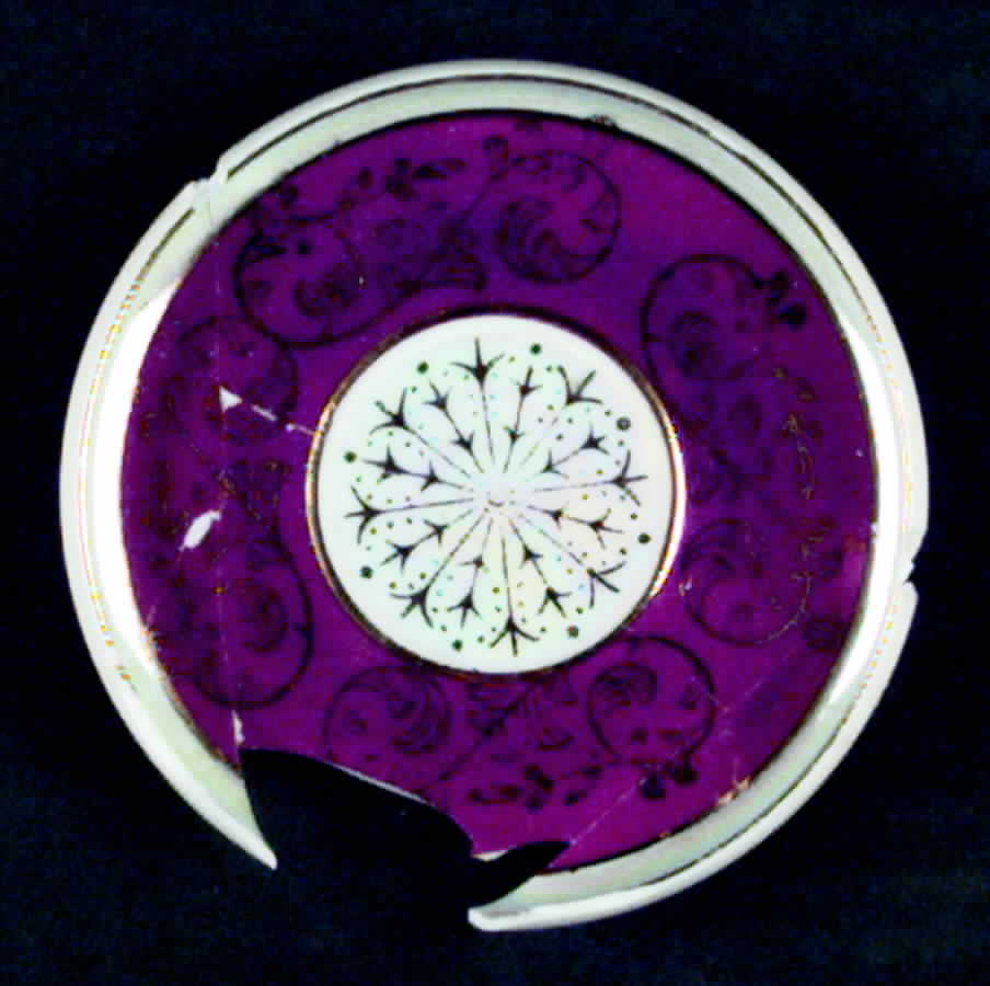 Nobility Burgundy Saucer for Demitasse Cup by Royal Crown (Japan)-1