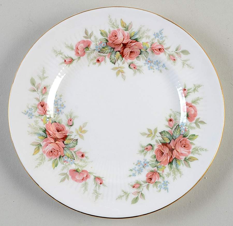 Rambling Rose (Smooth) Bread & Butter Plate by Royal Standard-1