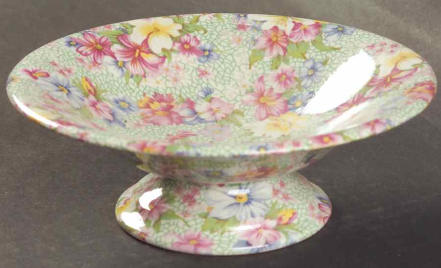 Marion (Earthenware, Circa 1995) Round Compote (Height X Width) by Royal Winton-1