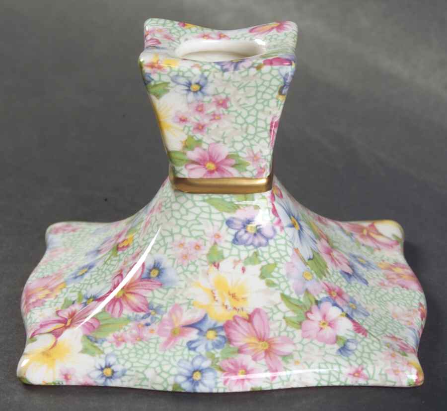 Marion (Earthenware, Circa 1995) Single Light Candlestick by Royal Winton-1