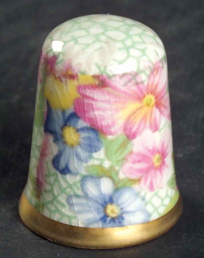 Marion (Earthenware, Circa 1995) Thimble by Royal Winton-1
