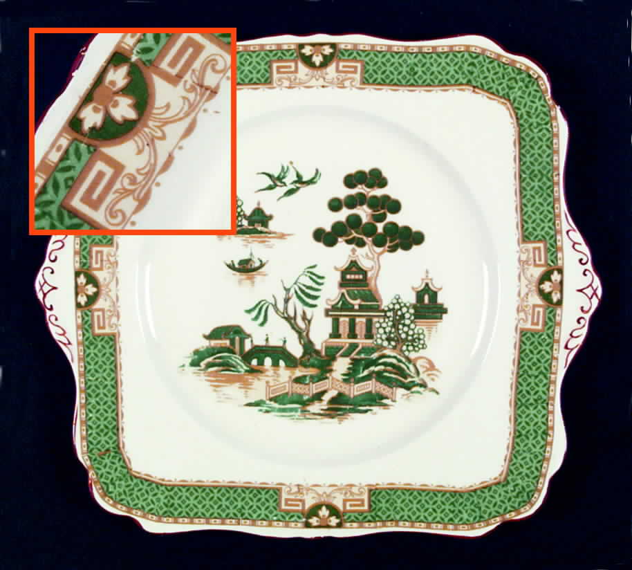 9541 Square Handled Cake Plate by Royal Winton-1
