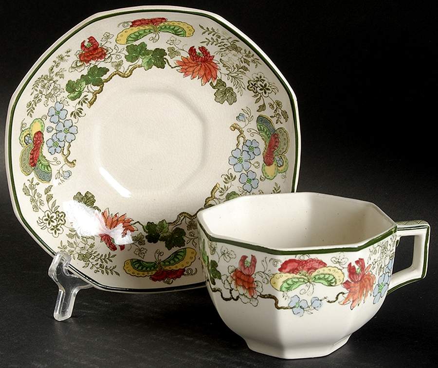 Indian Flat Cup & Saucer Set by Royal Doulton-1