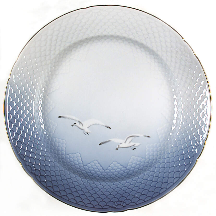 Seagull 12" Chop Plate (Round Platter) by Royal Copenhagen-1