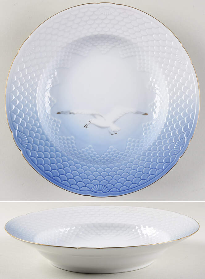Seagull Rim Soup Bowl by Royal Copenhagen-1