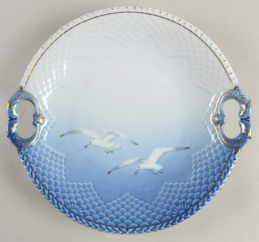 Seagull Cake Plate by Royal Copenhagen-1