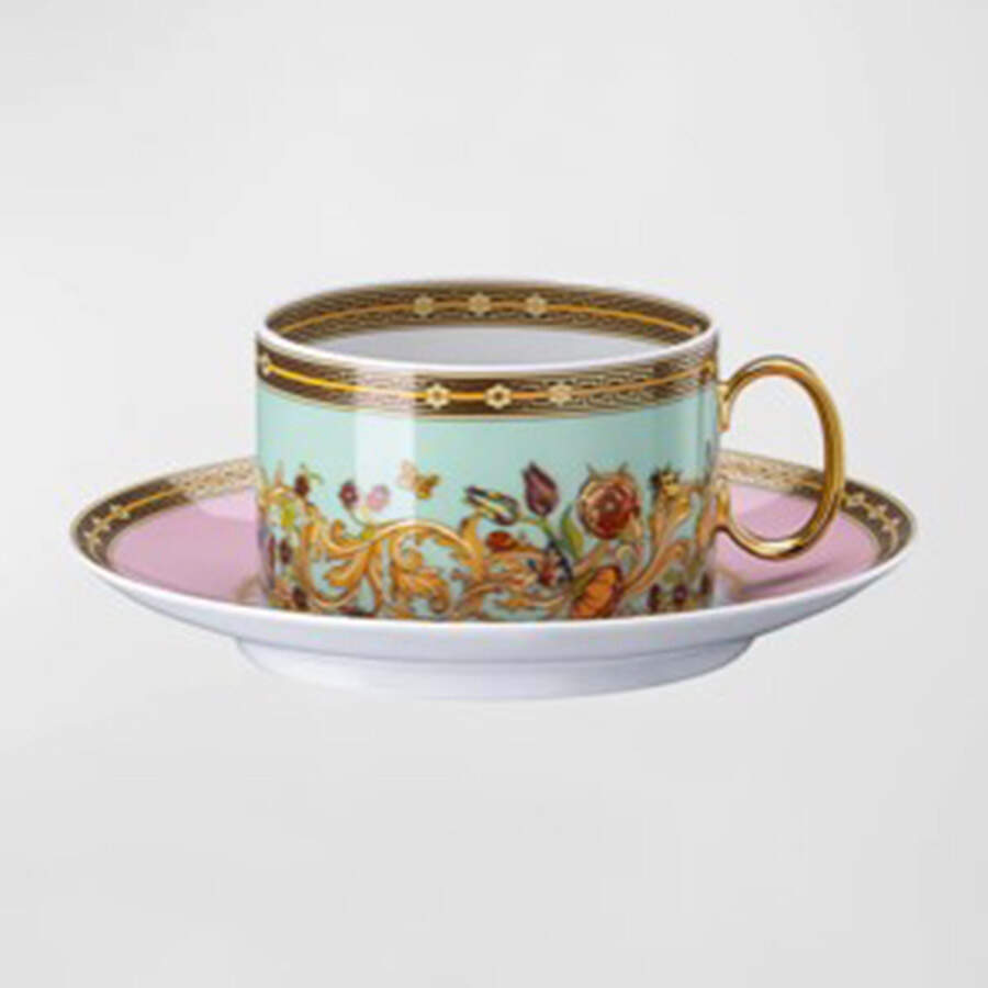 Le Jardin De Versace Flat Cup & Saucer Set by Rosenthal - Continental-1