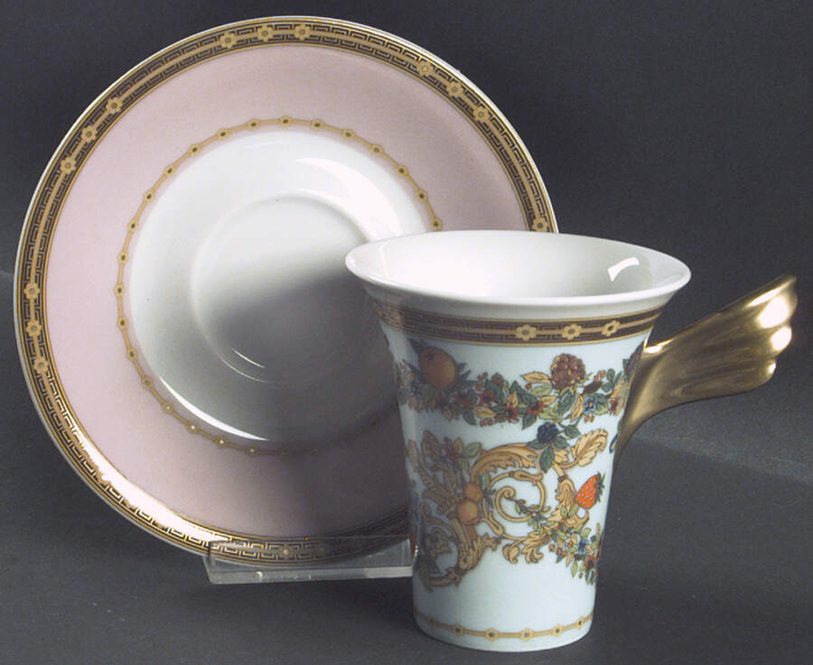 Le Jardin De Versace Flat Cup & Saucer Set by Rosenthal - Continental-1