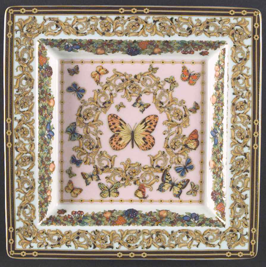 Le Jardin De Versace 8" Square Tray by Rosenthal - Continental-1