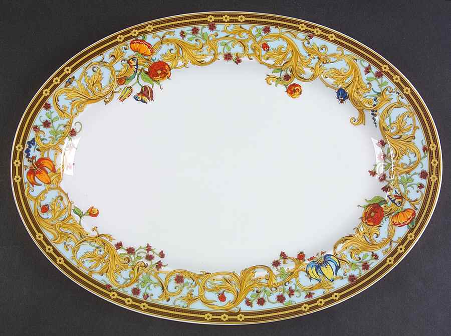 Le Jardin De Versace 13" Oval Serving Platter by Rosenthal - Continental-1