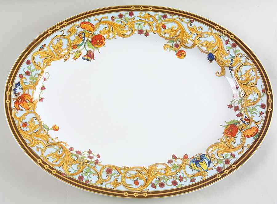 Le Jardin De Versace 15" Oval Serving Platter by Rosenthal - Continental-1
