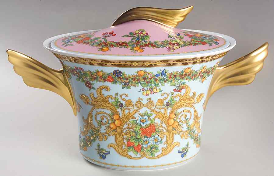 Le Jardin De Versace Oval Tureen & Lid by Rosenthal - Continental-1