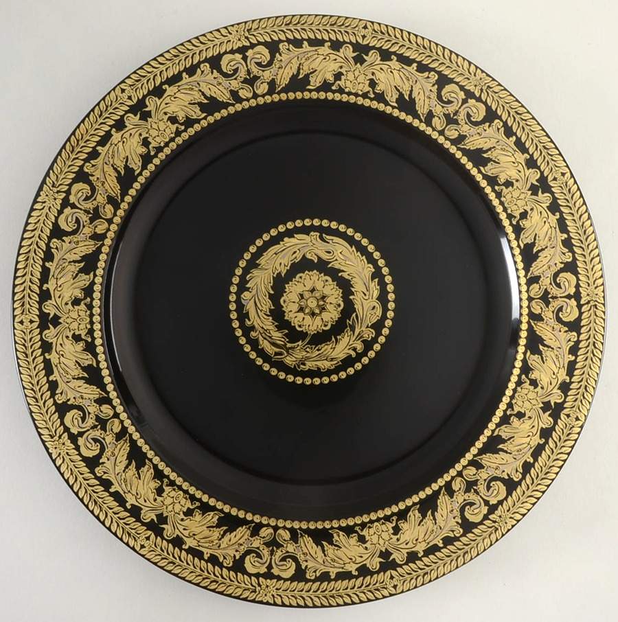 Gold Baroque Salad Plate with 25th Anniversary Backstamp by Rosenthal - Continental-1