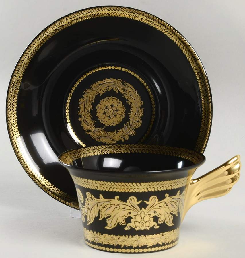 Gold Baroque 25th Anniversary Cup & Saucer Set by Rosenthal - Continental-1