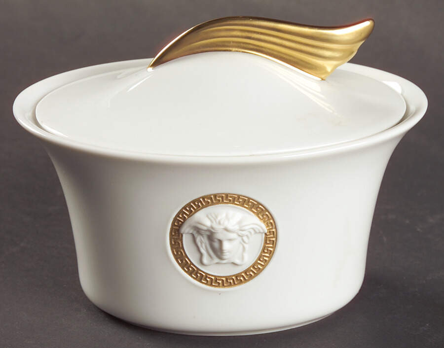 Medaillon Meandre D'Or Sugar Bowl & Lid by Rosenthal - Continental-1