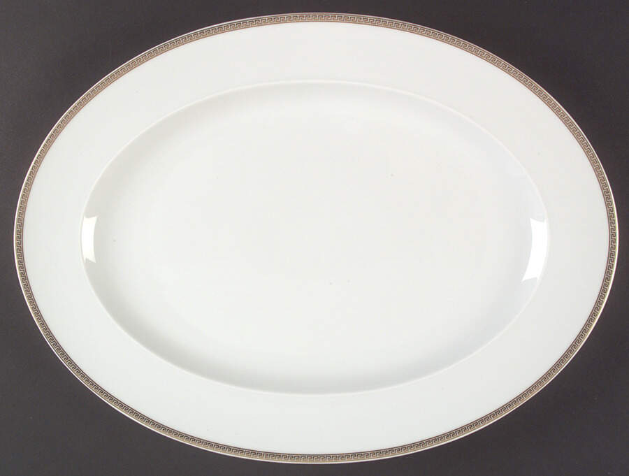 Medaillon Meandre D'Or 15" Oval Serving Platter by Rosenthal - Continental-1