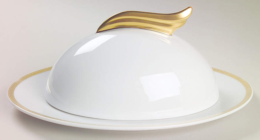 Medaillon Meandre D'Or 1/4 Lb Covered Butter by Rosenthal - Continental-1