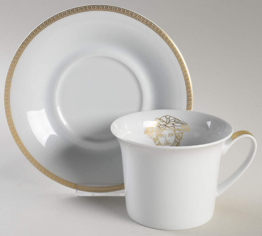 Medaillon Meandre D'Or Breakfast Cup & Saucer Set by Rosenthal - Continental-1