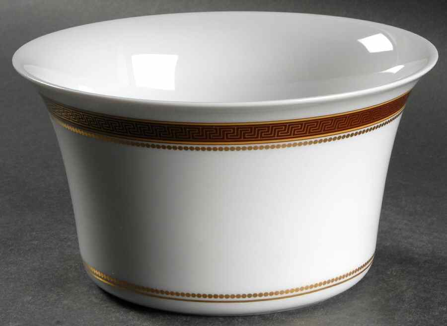Medaillon Meandre Marron 7" Round Vegetable Bowl by Rosenthal - Continental-1