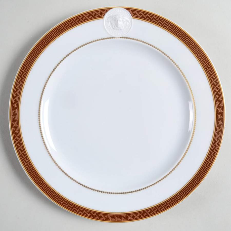 Medaillon Meandre Marron Salad Plate by Rosenthal - Continental-1
