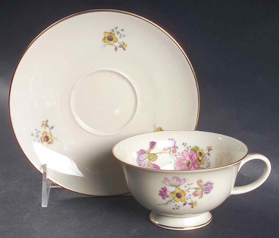 2664 (Smooth Edge) Footed Cup & Saucer Set by Rosenthal - Continental-1