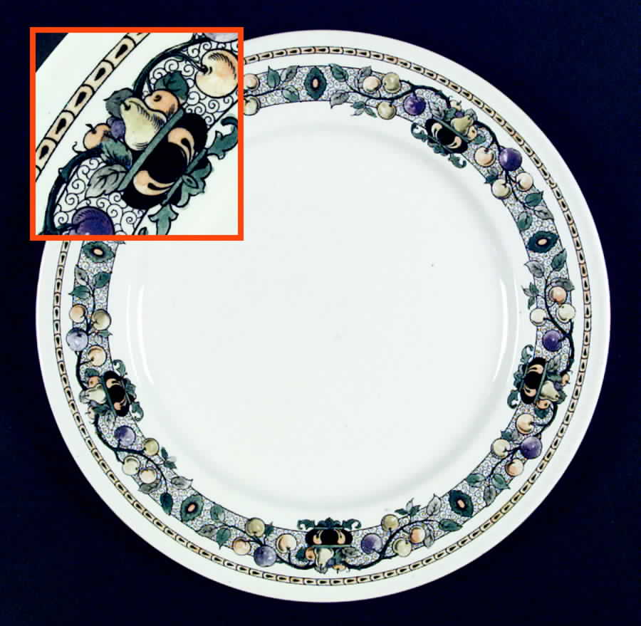Apple Border Dinner Plate by Royal Cauldon-1