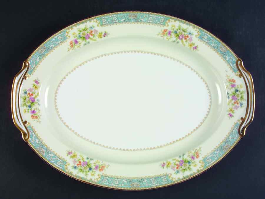 RO3 16" Oval Serving Platter by Rose (Japan)-1