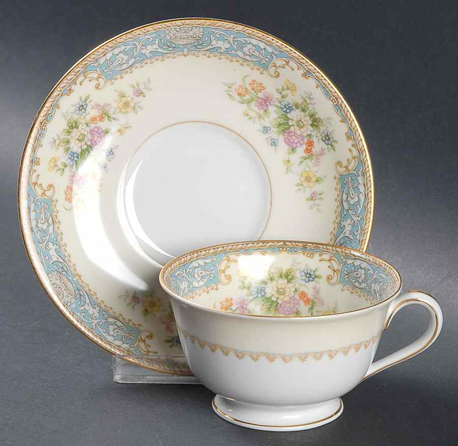 RO3 Footed Cup & Saucer Set by Rose (Japan)-1