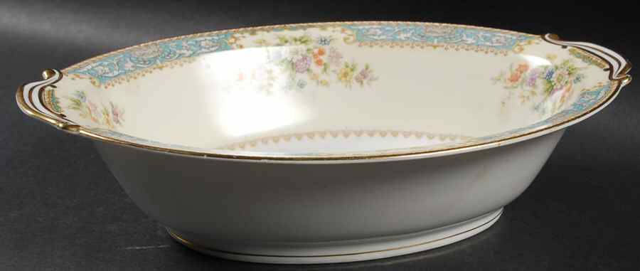 RO3 10" Oval Vegetable Bowl by Rose (Japan)-1