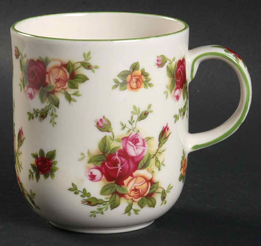 Old Country Roses Cream (Green Trim) Mug by Royal Albert-1