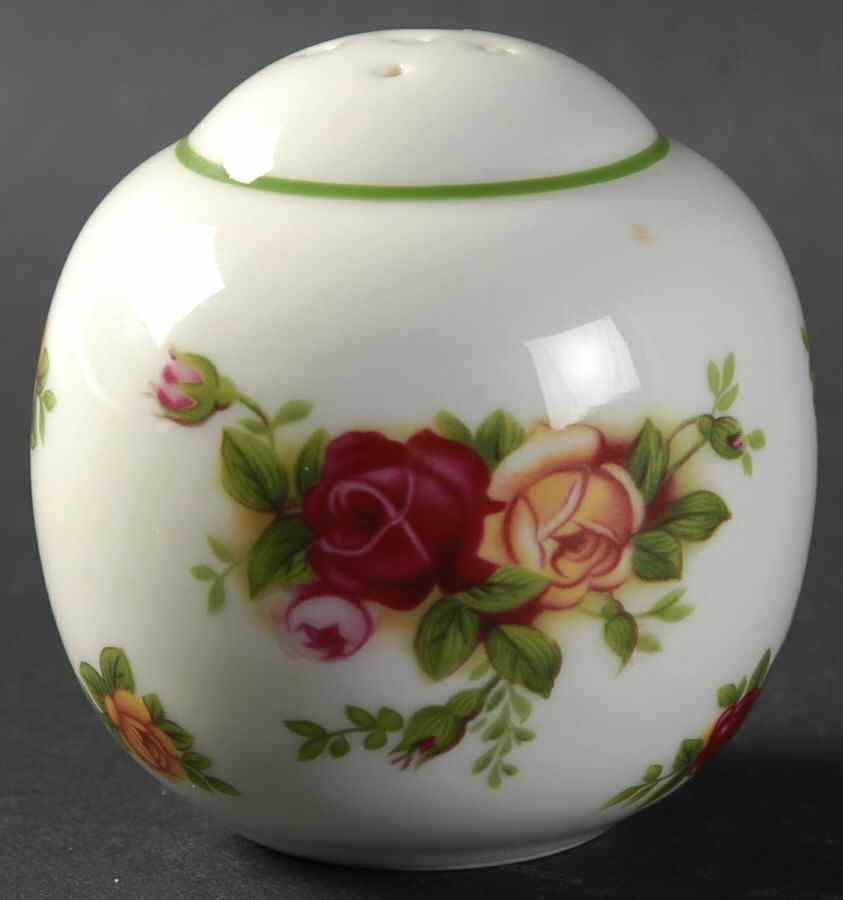 Old Country Roses Cream (Green Trim) Pepper Shaker by Royal Albert-1