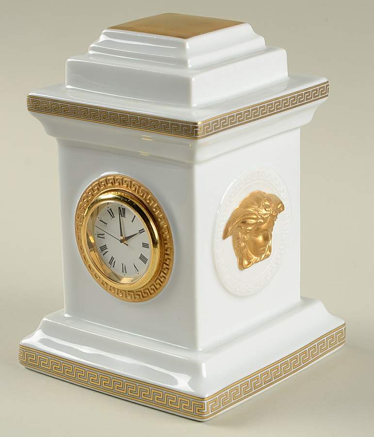 Gorgona (White) Mantel Clock by Rosenthal - Continental-1