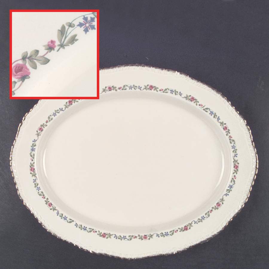 302 14" Oval Serving Platter by Ridgway (Ridgways)-1