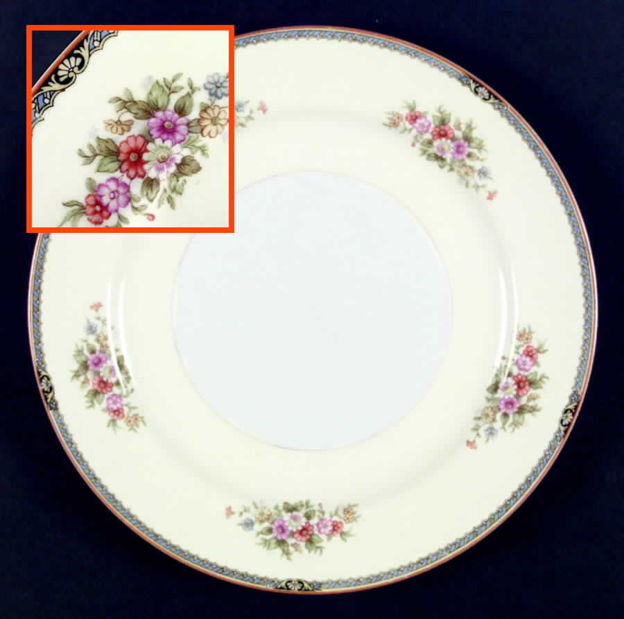 RO59 Dinner Plate by Rose (Japan)-1