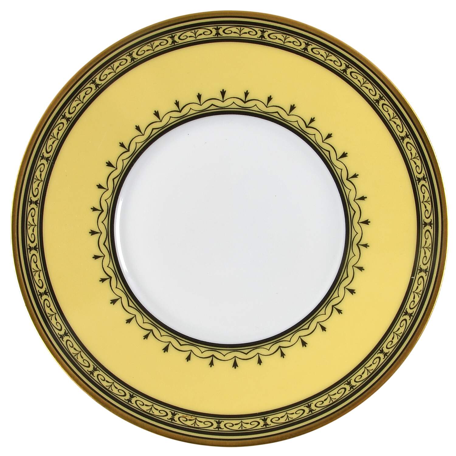 King's Garden Yellow Saucer for Flat Cup by Royale (France)-1