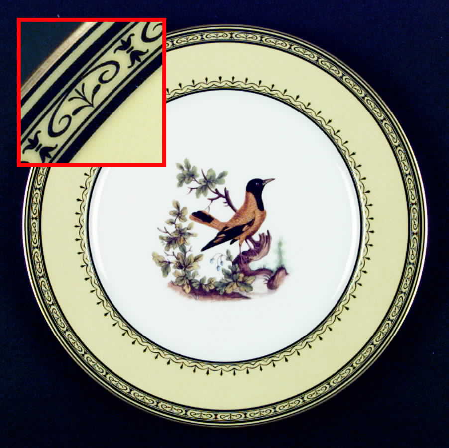 King's Garden Yellow Dinner Plate by Royale (France)-1