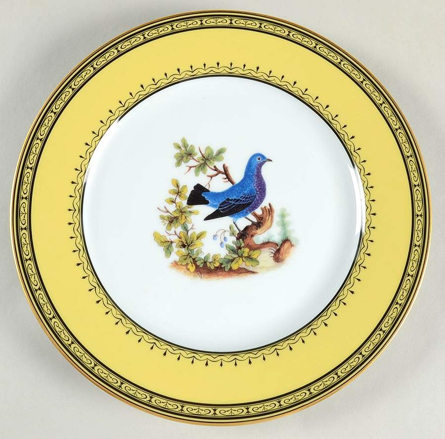 King's Garden Yellow Dinner Plate by Royale (France)-1
