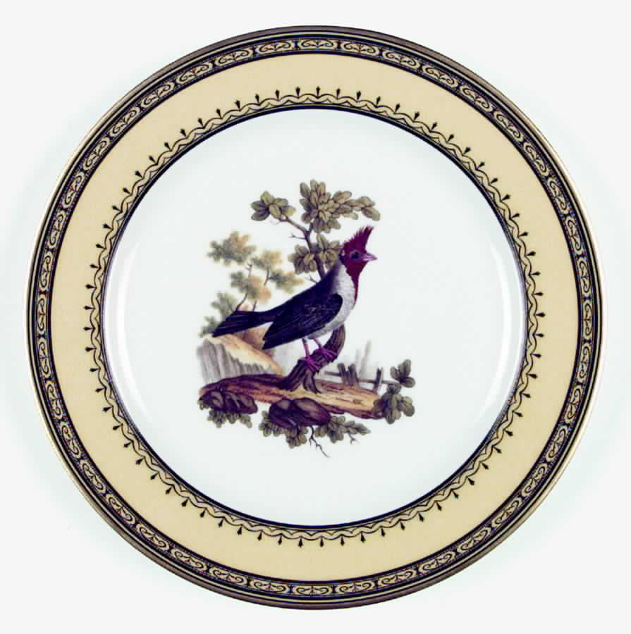 King's Garden Yellow Salad Plate by Royale (France)-1