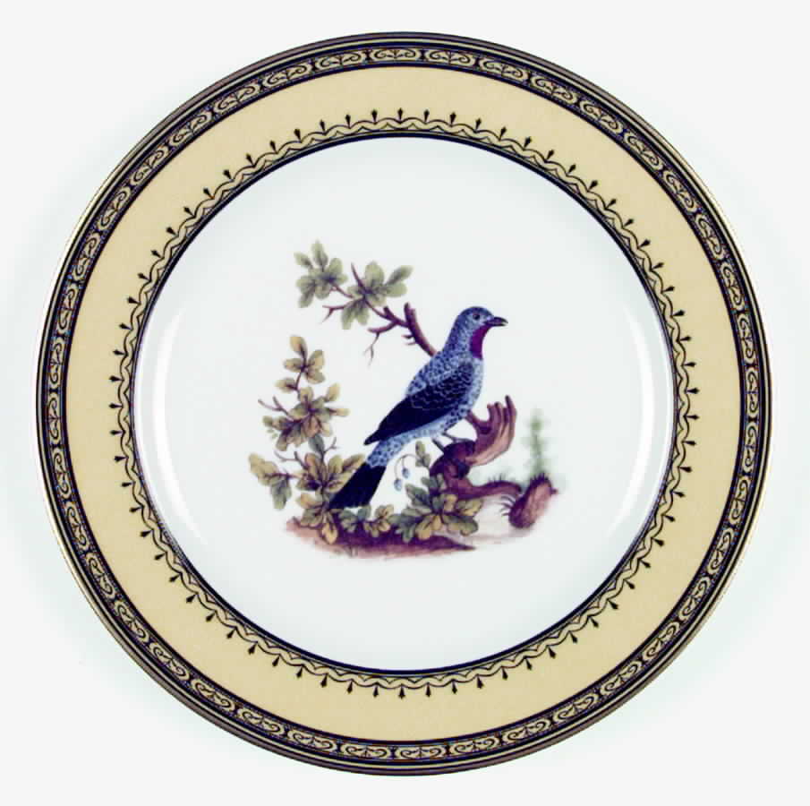King's Garden Yellow Salad Plate by Royale (France)-1