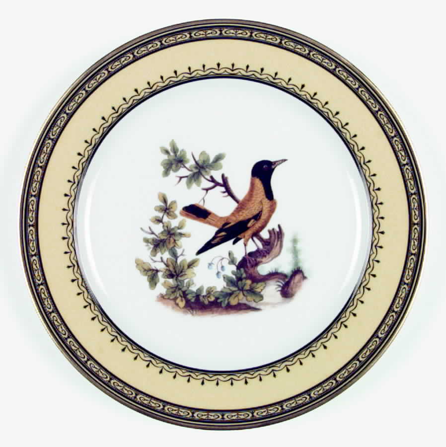 King's Garden Yellow Salad Plate by Royale (France)-1