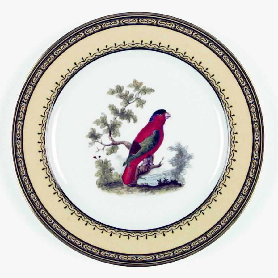 King's Garden Yellow Salad Plate by Royale (France)-1