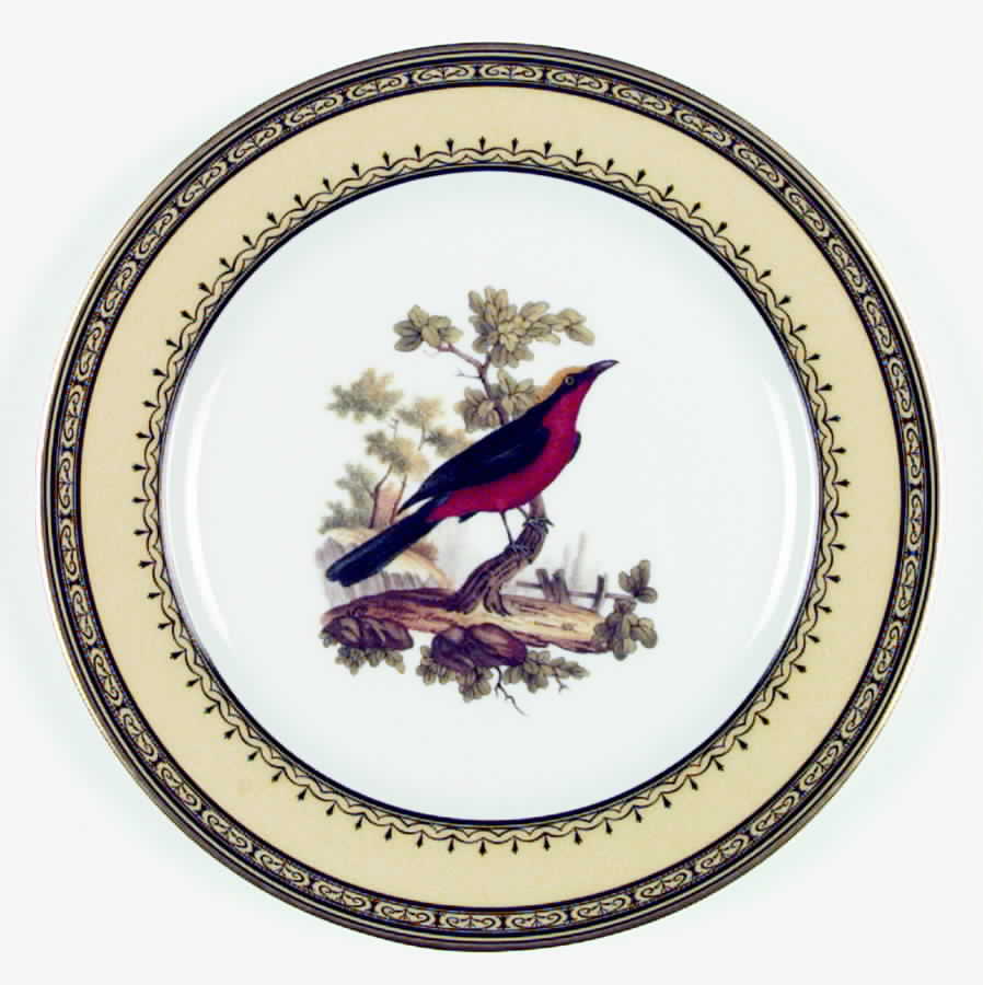 King's Garden Yellow Salad Plate by Royale (France)-1