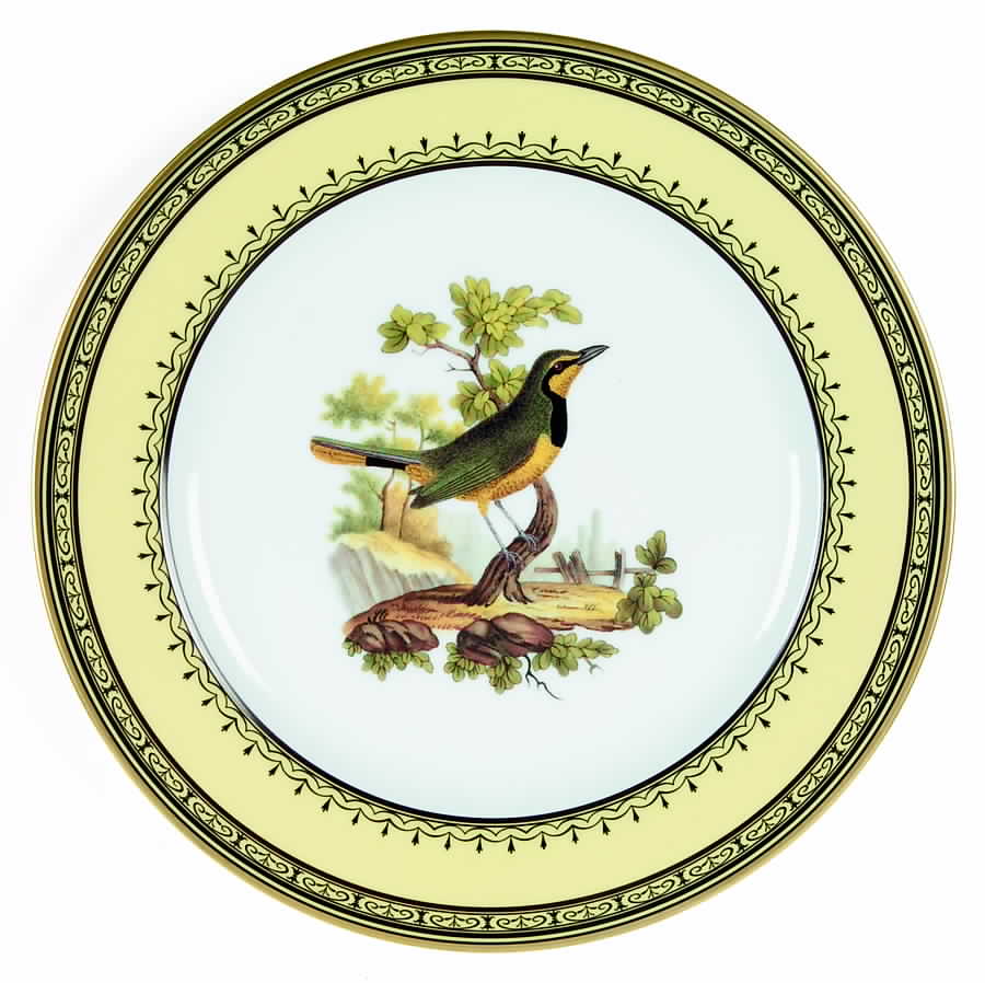 King's Garden Yellow Salad Plate by Royale (France)-1