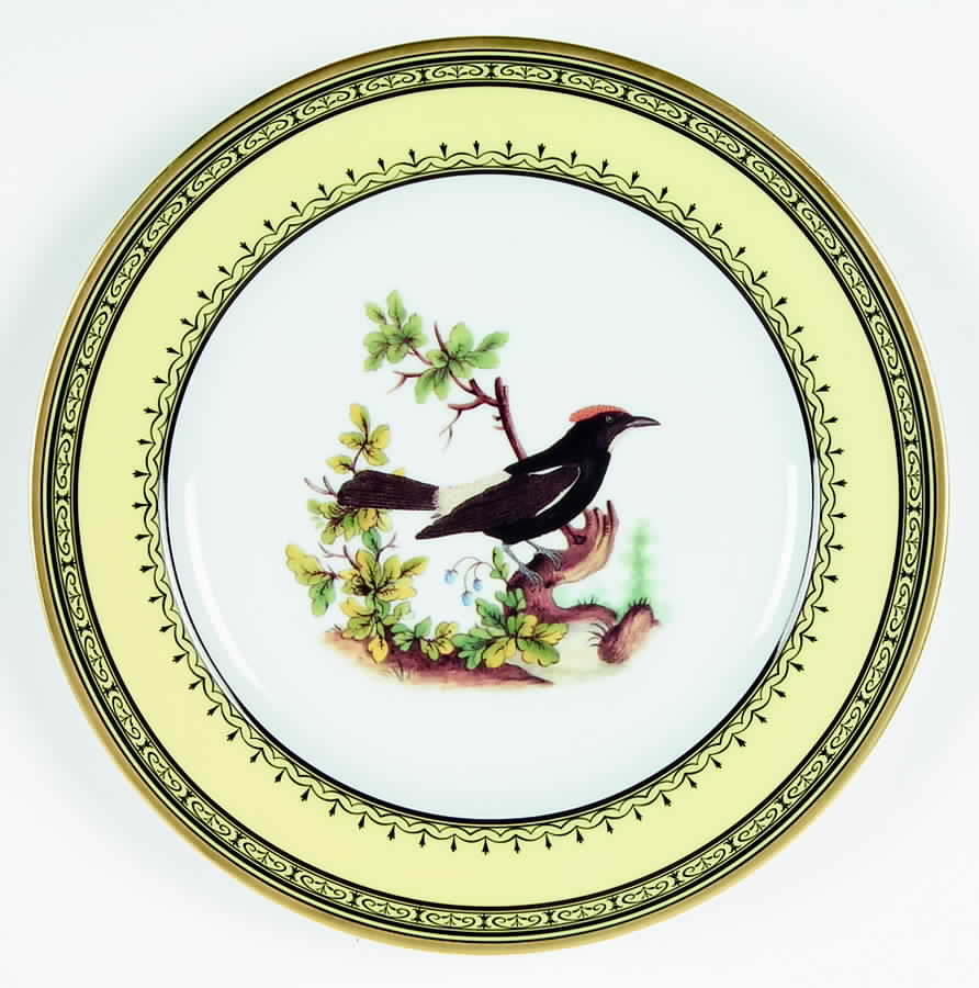King's Garden Yellow Salad Plate by Royale (France)-1