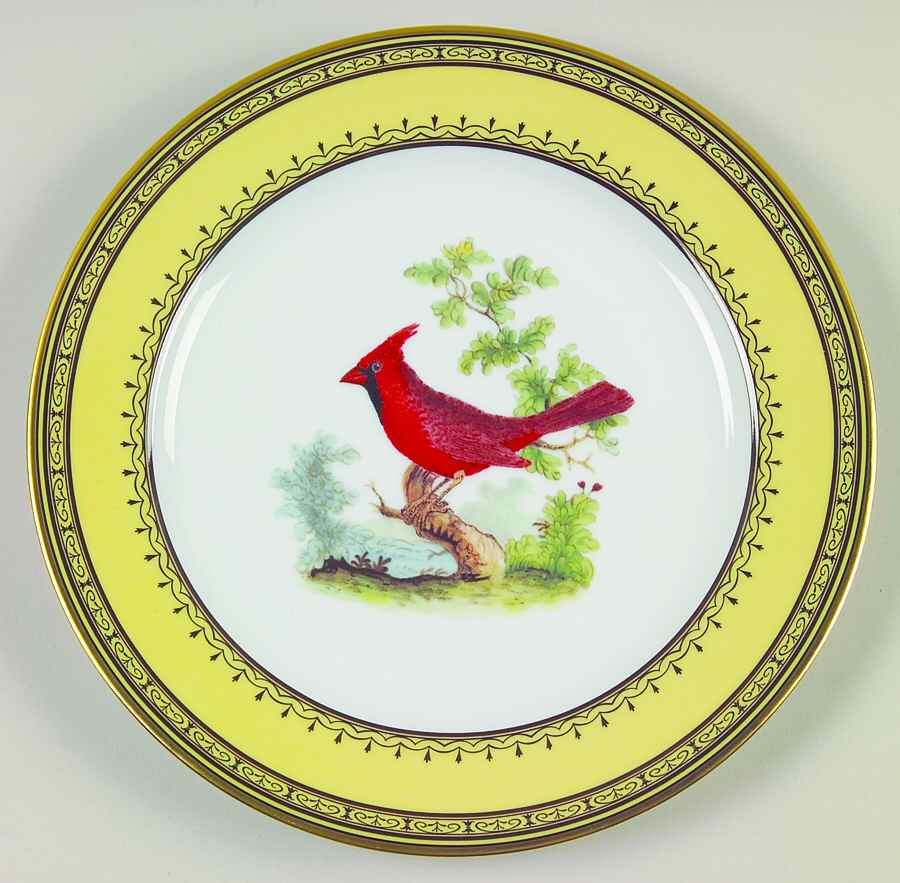 King's Garden Yellow Salad Plate by Royale (France)-1