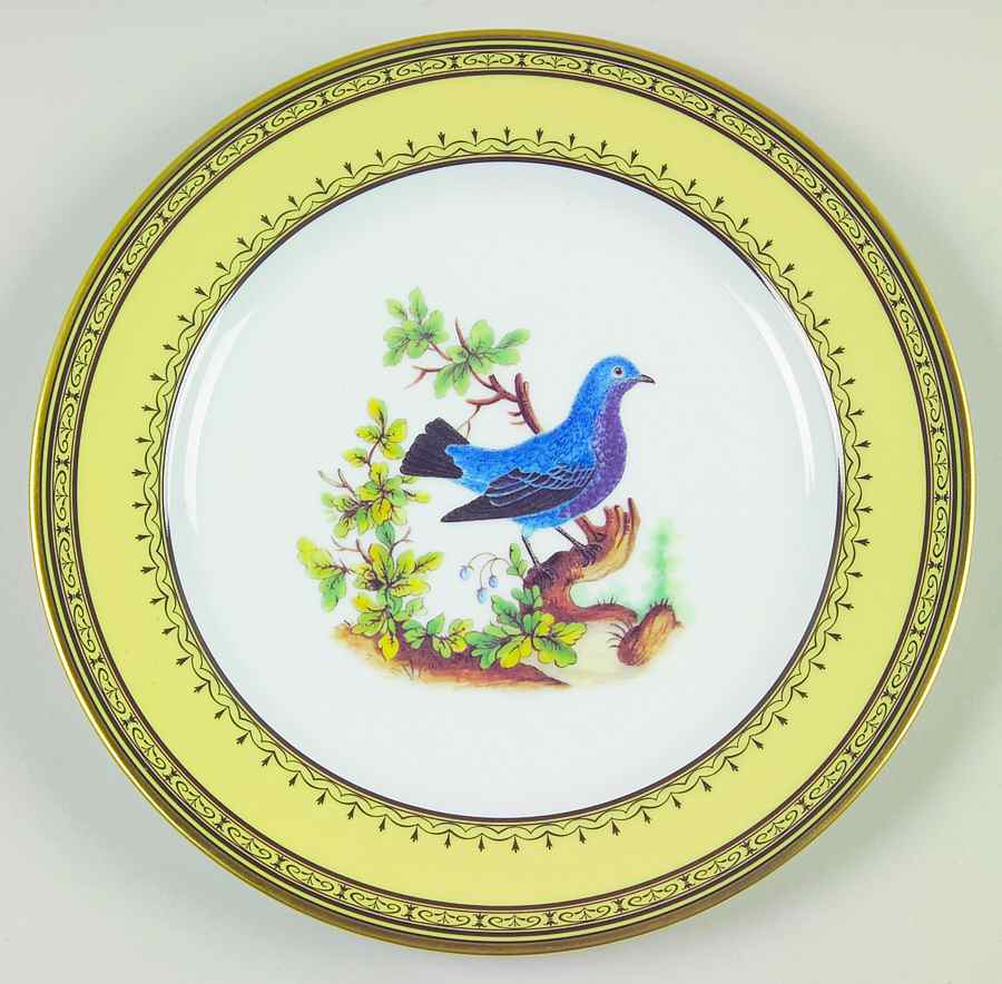 King's Garden Yellow Salad Plate by Royale (France)-1