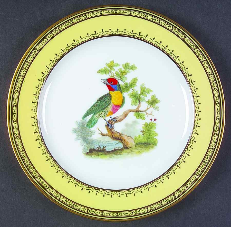 King's Garden Yellow Salad Plate by Royale (France)-1