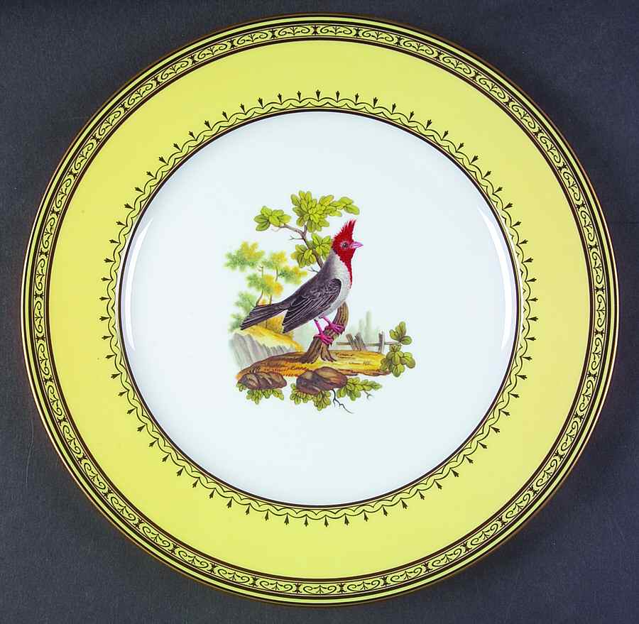 King's Garden Yellow Dinner Plate by Royale (France)-1